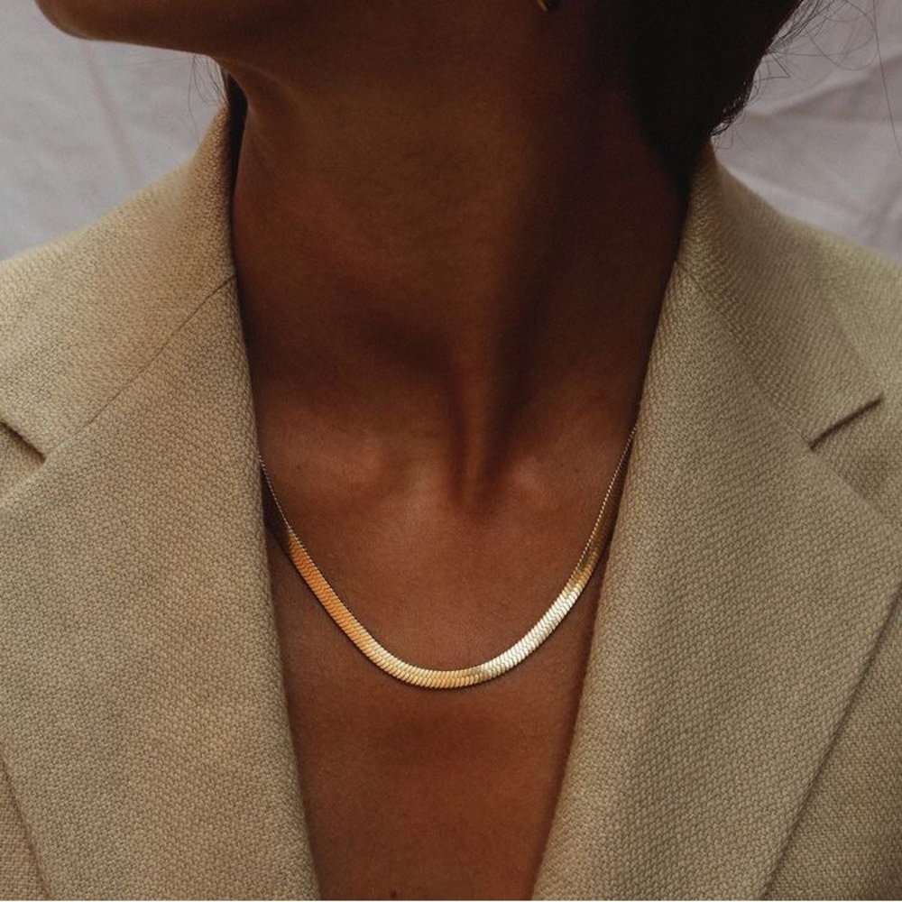NEW House of Harlow 1960 Gold 16”+3” Snake Necklace - Picture 5 of 5